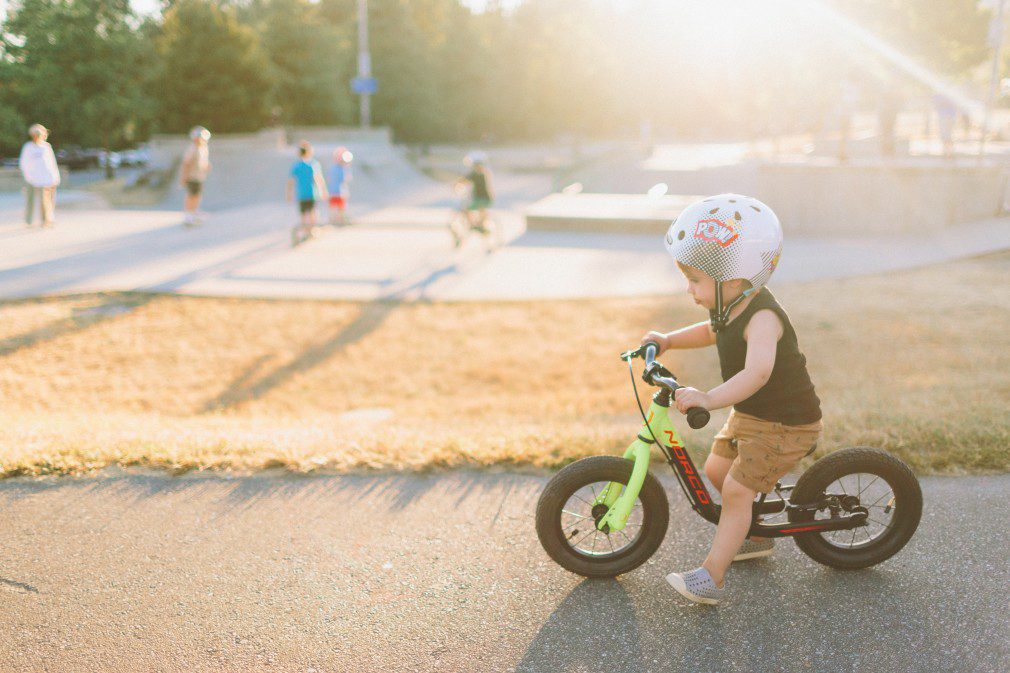 Child riding a bike