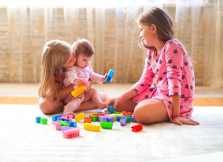 Children in ABA play therapy.